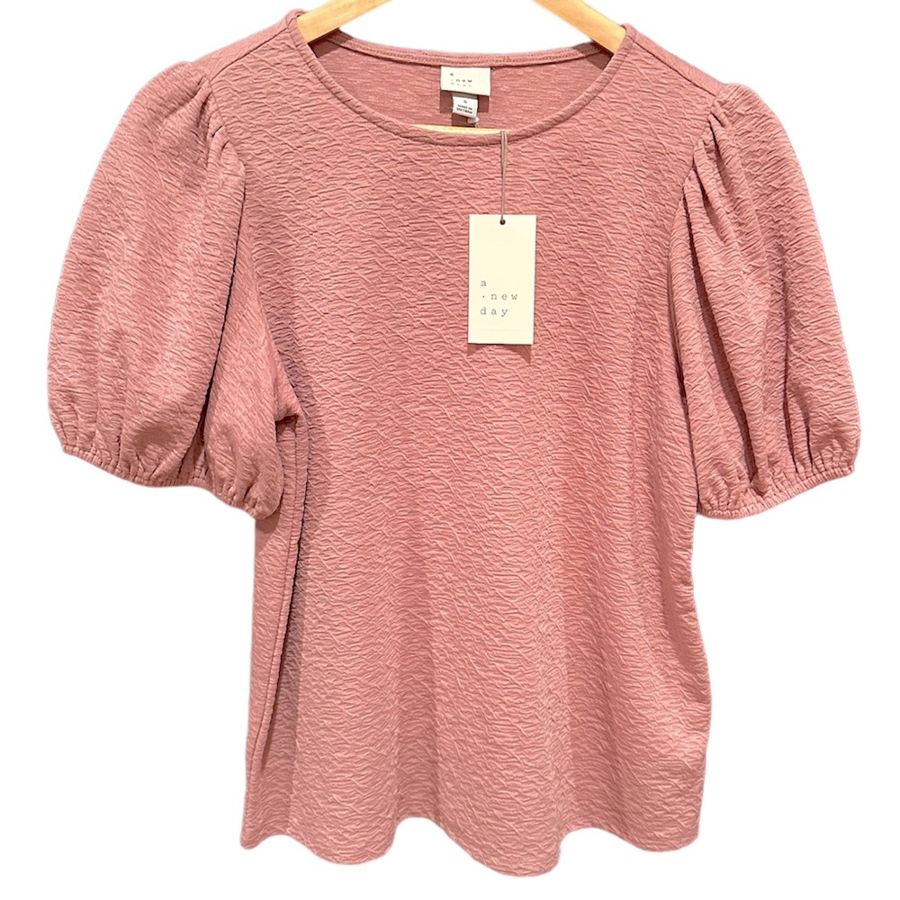 NWT a new day Puff Sleeve Top